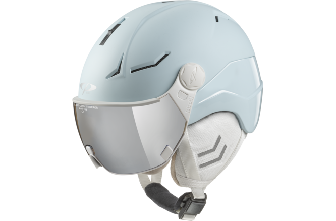 CP Ski Women COYA+ Cashmere Helmet softlightblue soft... touch/softlightblue shiny / Visor Nr.53