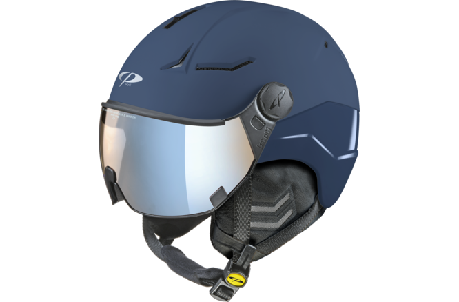 CP Ski Women COYA+ Helmet dark blue soft touch/dark blue shiny /... Visor Nr.26