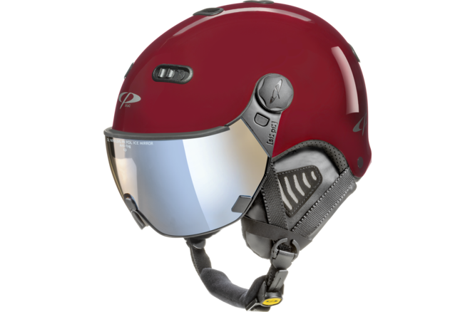 CP Ski CARACHILLO Helmet cherry shiny / Visor Nr.26
