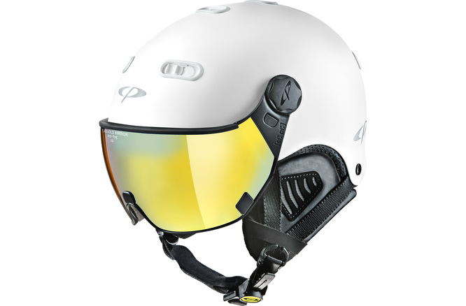CP Ski CARACHILLO Helmet white soft touch / Visor Nr.25