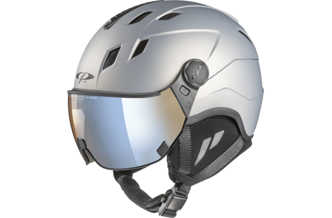 CP Ski CORAO+ Helmet grey silver soft touch Visor Nr.26