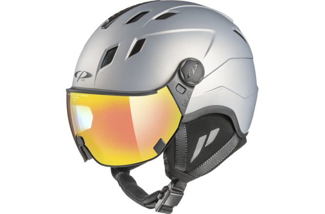 CP Ski CORAO+ Helmet grey silver soft touch Visor Nr.27