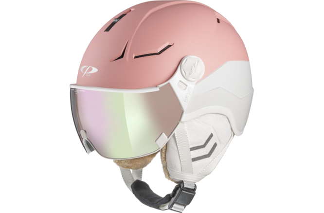 CP Ski Women COYA+ Helmet dark rose soft touch/platin soft touch /... Visor Nr. 50