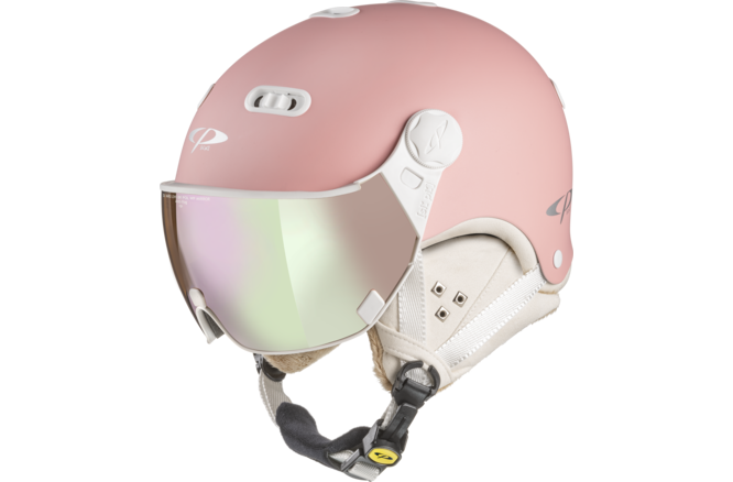 CP Ski Women CARACHILLO Helmet dark rose metallic soft touch /... Visor Nr.59