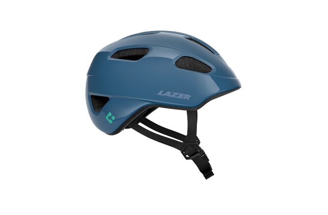LAZER Kids Nutz 2.0 KinetiCore Helm steel blue