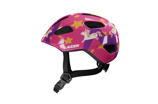 LAZER Kids Pnut 2.0 KinetiCore Helm purple pony
