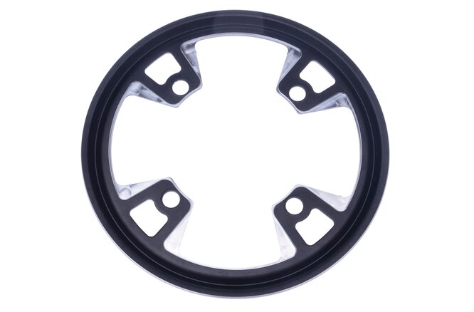 Kettenschutz Alu für 38 Zähne ohne Schrauben schwarz