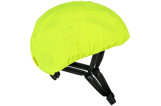 AGU Commuter Compact Rain Helmet Cover Hi-vis Neon Yellow