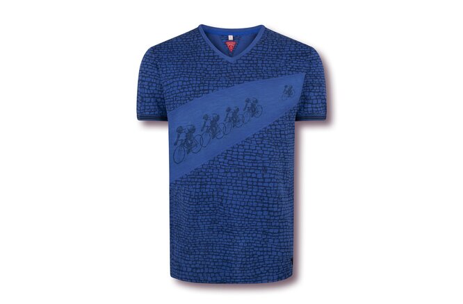 Le Patron Kasseien T-Shirt delft blue