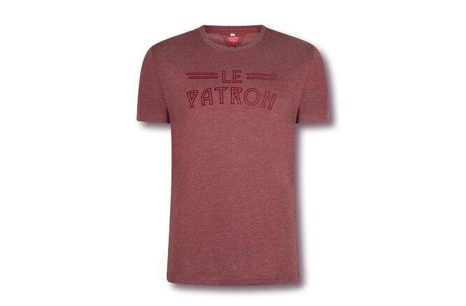Le Patron Logo T-Shirt bordeaux melange