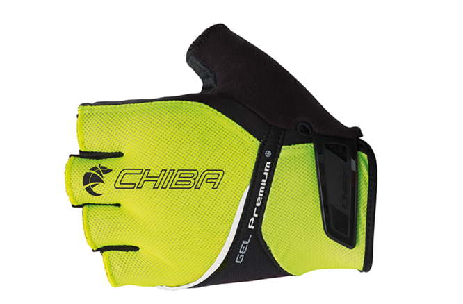 Chiba Gel Premium Gloves screaming yellow