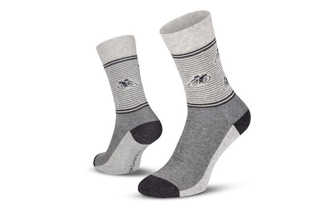 Le Patron Vintage Cyclist Socks grey melange