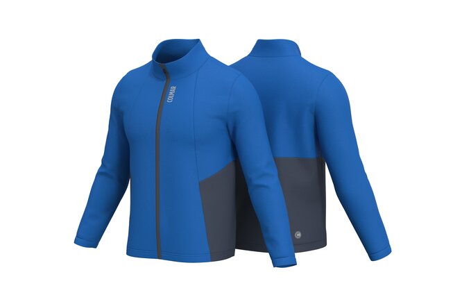 Colmar Junior Full Zip Stretch Fleece with Contrast abyss blue