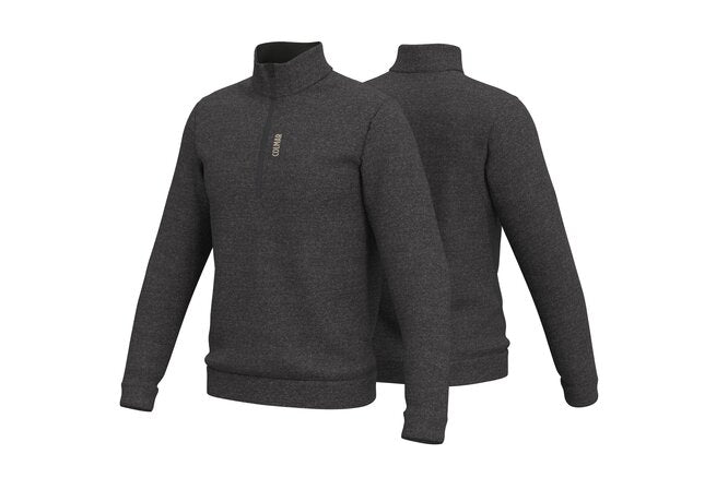 Colmar Mens Format Half Zip Thermal Mixed Wool Fleece black