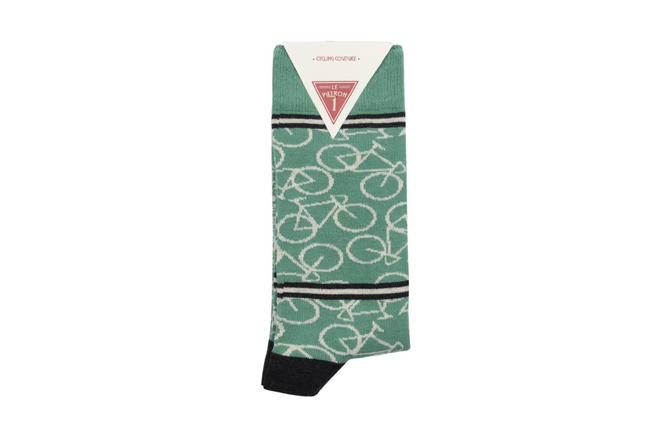 Le Patron Bicycle Socks celeste