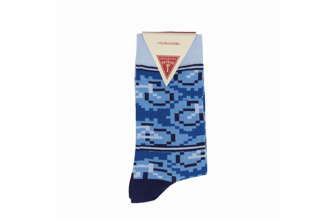 Le Patron Bicycle Moderno Socks blue