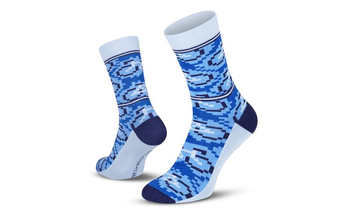 Le Patron Bicycle Moderno Socks blue