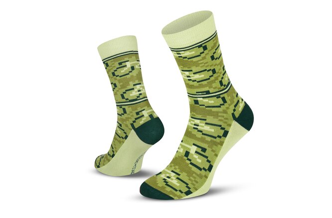 Le Patron Bicycle Moderno Socks green