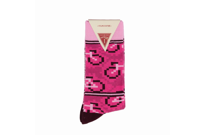 Le Patron Bicycle Moderno Socks giro pink