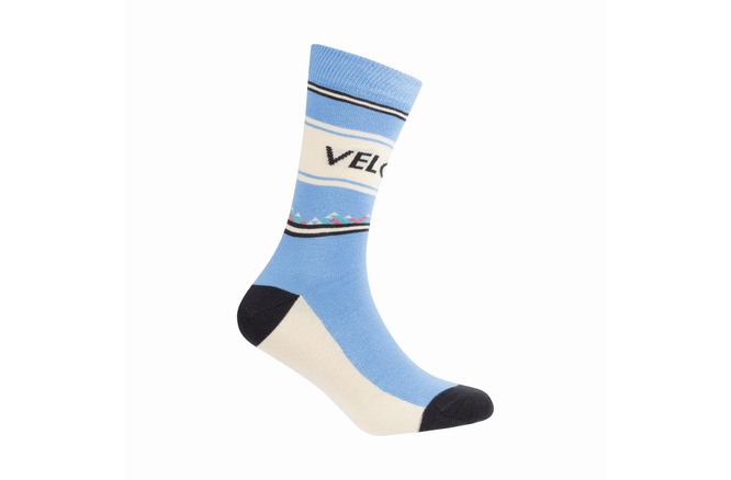 Le Patron Velovelo Socks sky blue