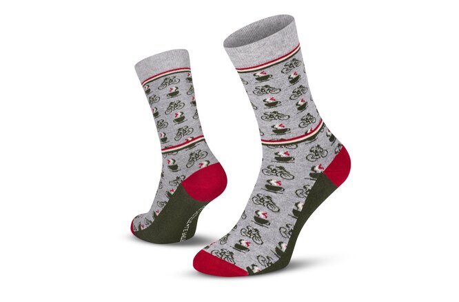Le Patron Cafe Cycliste Socks grey melange