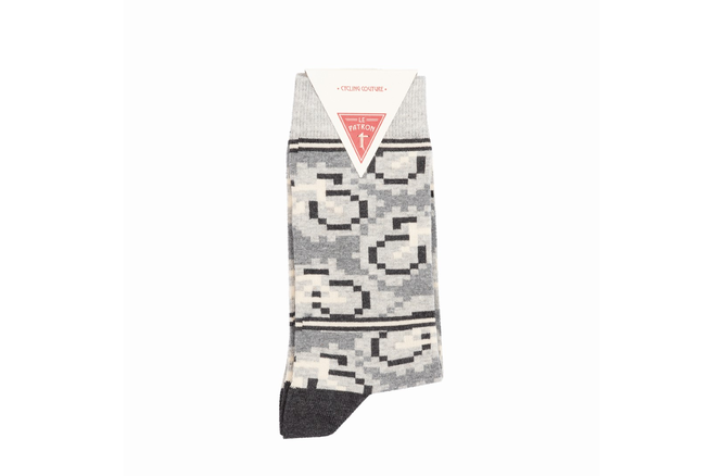 Le Patron Bicycle Moderno Socks mid grey