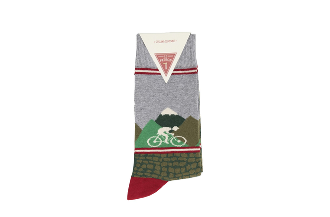 Le Patron Gottardo Socks green