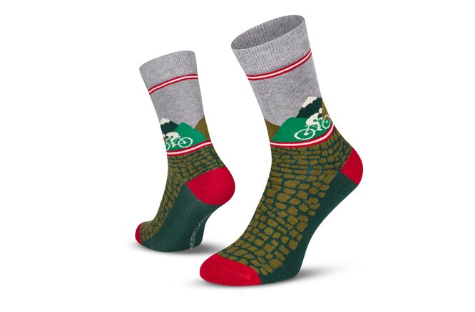 Le Patron Gottardo Socks green