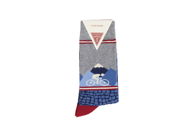 Le Patron Gottardo Socks blue