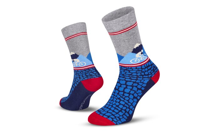 Le Patron Gottardo Socks blue