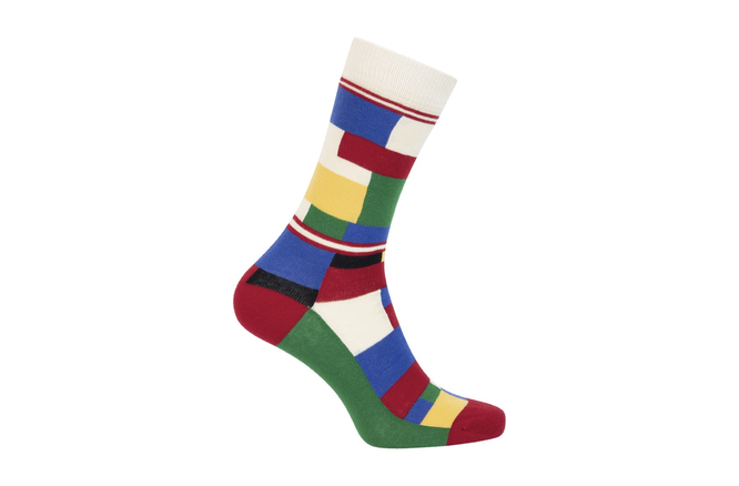 Le Patron Champion Blocks Socks multi