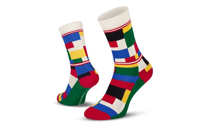 Le Patron Champion Blocks Socks multi