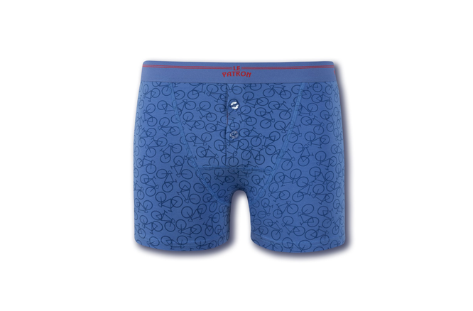 Le Patron Boxers Bicycles olive green riviera blue