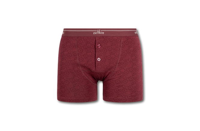 Le Patron Boxers de Bicyclette bordeaux forest