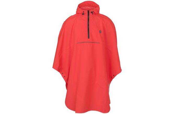 AGU Unisex Rain Poncho Grant high vis red