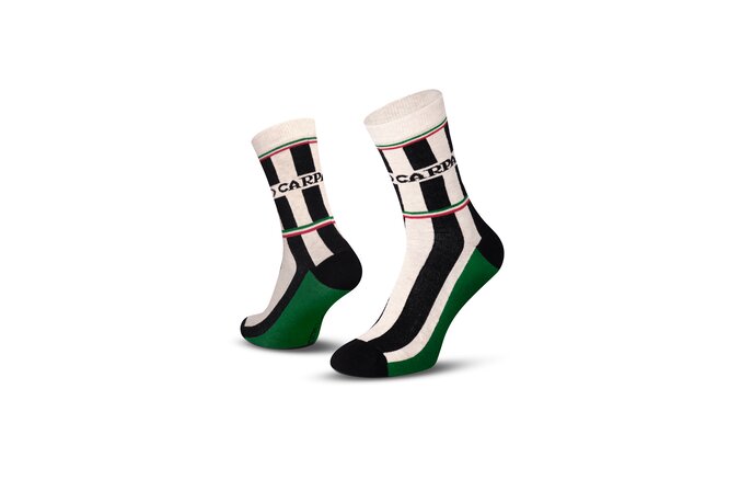 Le Patron Classic Jersey Carpano Socks black ecru