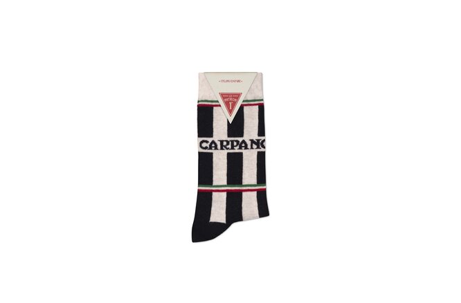 Le Patron Classic Jersey Carpano Socks black ecru