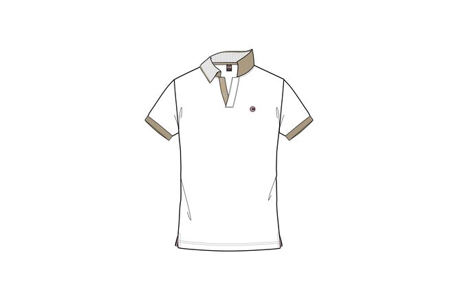 Colmar Mens Knitted Shirt shark bianco juta