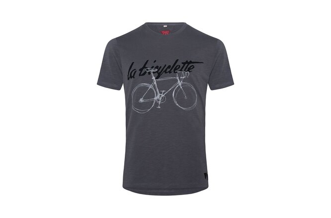 Le Patron La Bicyclette T-Shirt dark grey