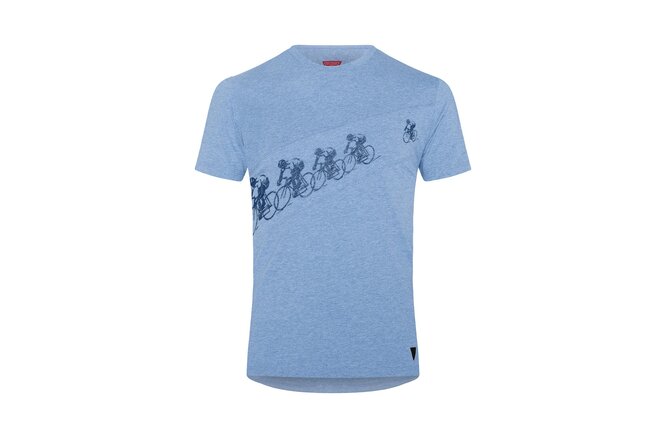 Le Patron Poursuite T-Shirt light blue melange