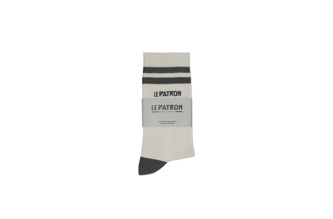 Le Patron Crew Logo Socks black