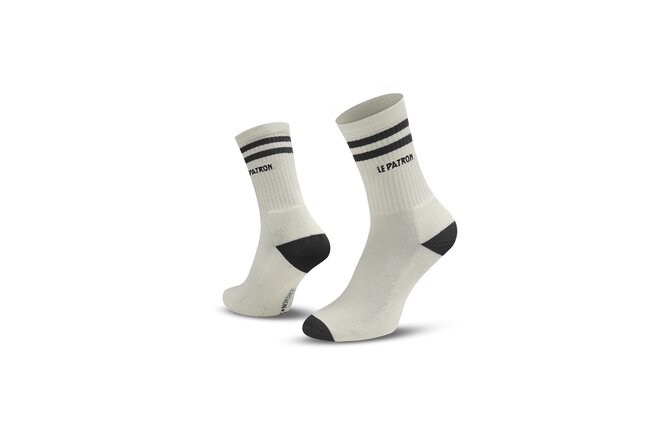 Le Patron Crew Logo Socks black