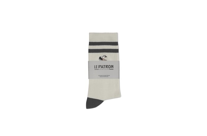Le Patron Crew Cyclist Socks black