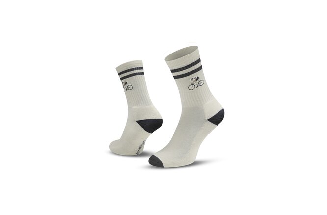 Le Patron Crew Cyclist Socks black