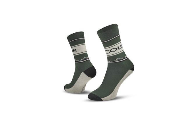Le Patron Coureur Socks dark green
