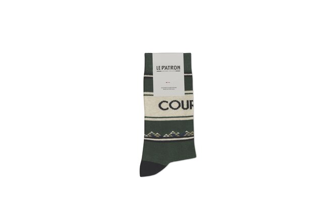 Le Patron Coureur Socks dark green