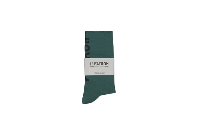 Le Patron Logo Tech Socks green