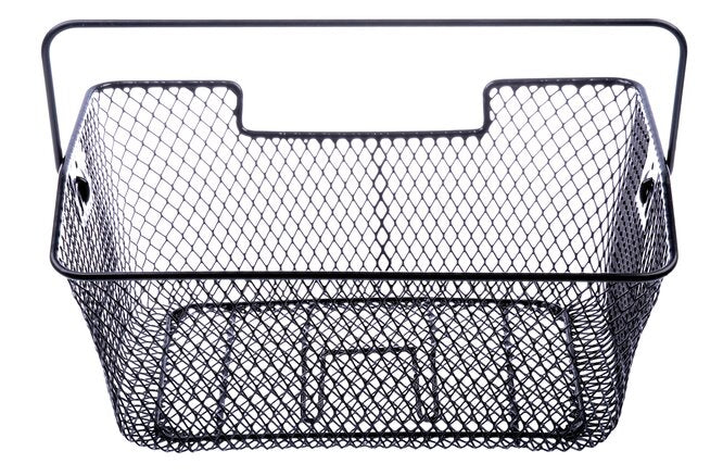 Korb auf Gepäckträger 40x30x18 cm fein plastifiziert schwarz