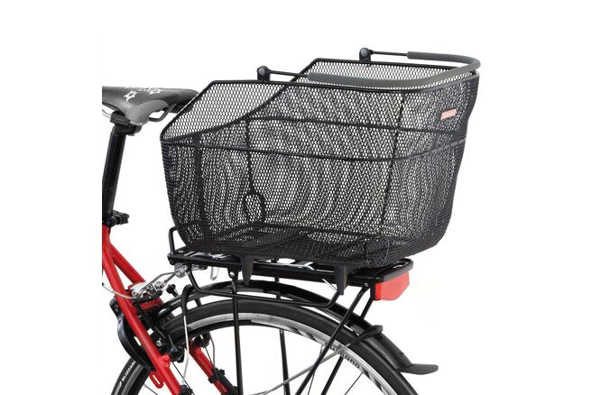 Pletscher Korb Deluxe XXL Gepäckträger fein mit 3-Punkte... Adapter schwarz