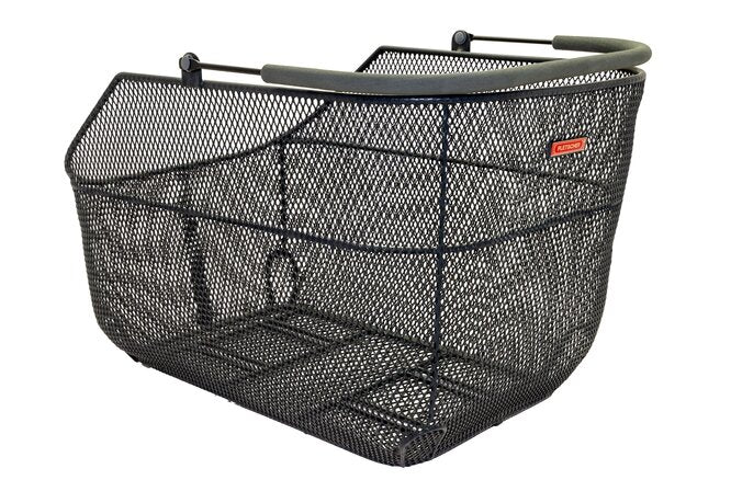 Pletscher Korb Deluxe XXL Gepäckträger fein mit 3-Punkte... Adapter schwarz